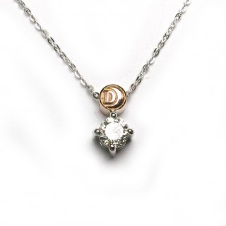 Damiani - Collierino In Oro Bianco - Diamante Rotondo