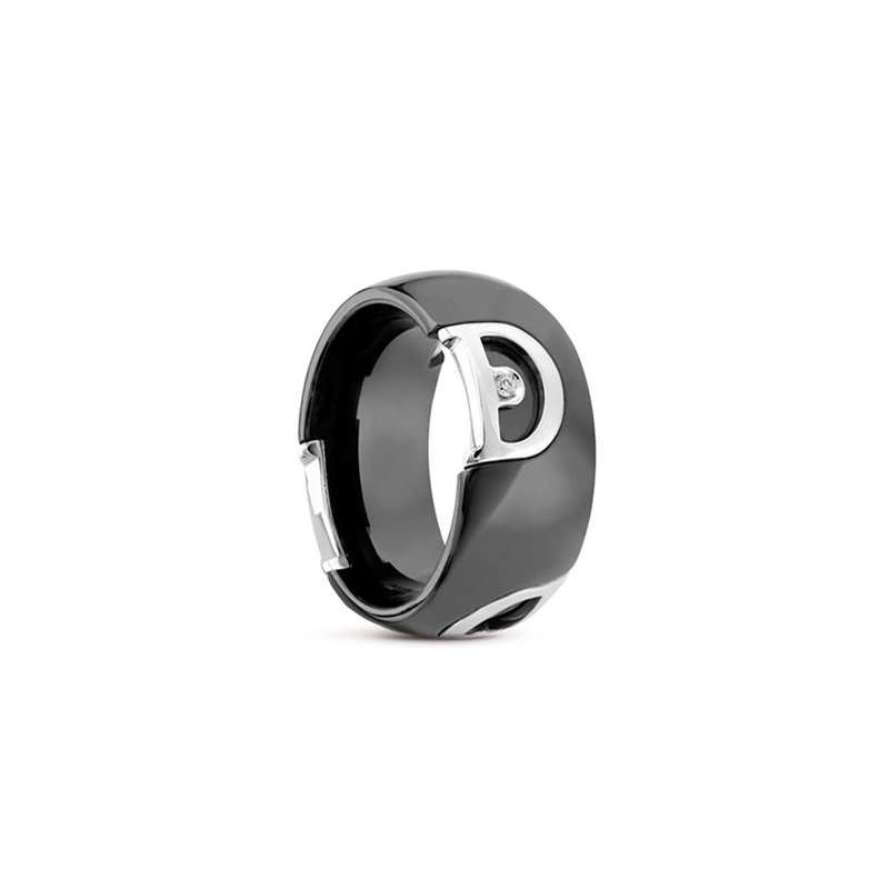 Damiani - Anello D.Icon - Oro Bianco - Ceramica