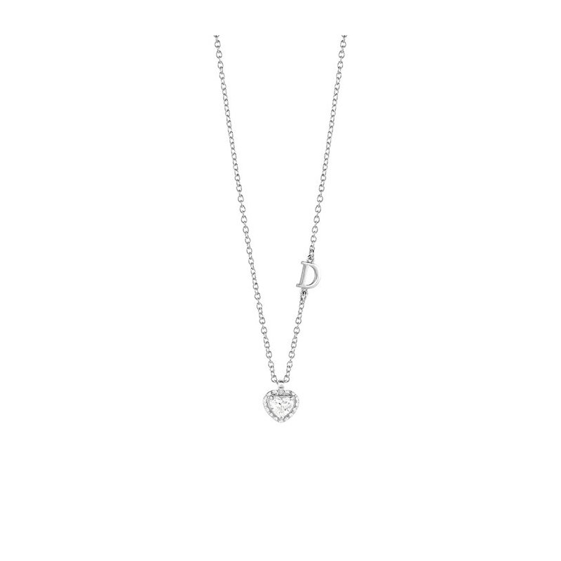 Damiani - Collierino Minou Full Pave' - Oro Bianco - Diamante