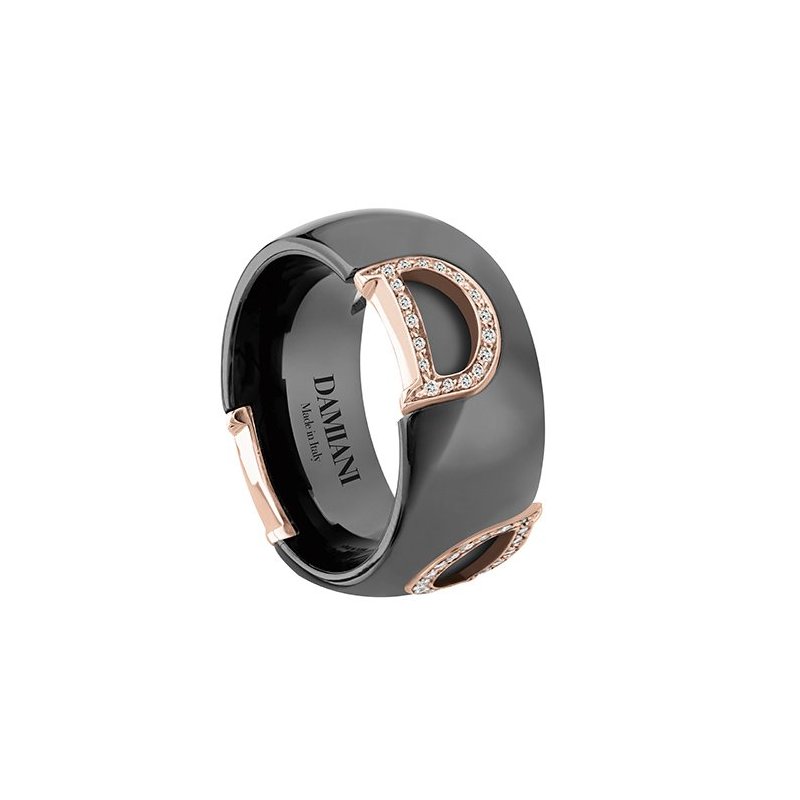 Damiani - Anello D.Icon - Oro Rosa - Ceramica