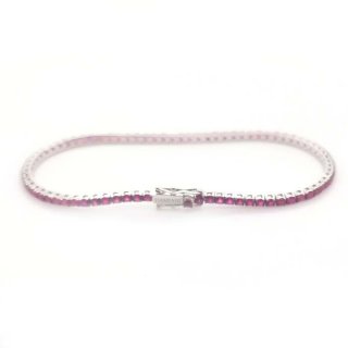 Damiani - Bracciale Tennis - Oro Bianco - Rubino