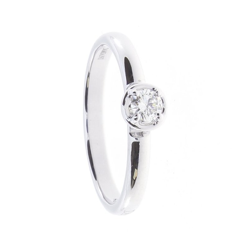 Damiani - Anello Minou - Oro Bianco - Diamante