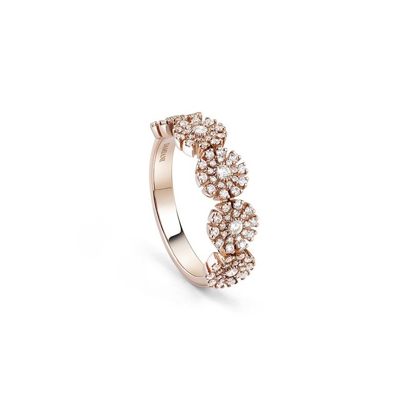 Damiani - Anello Margherita - Oro Rosa - Diamante