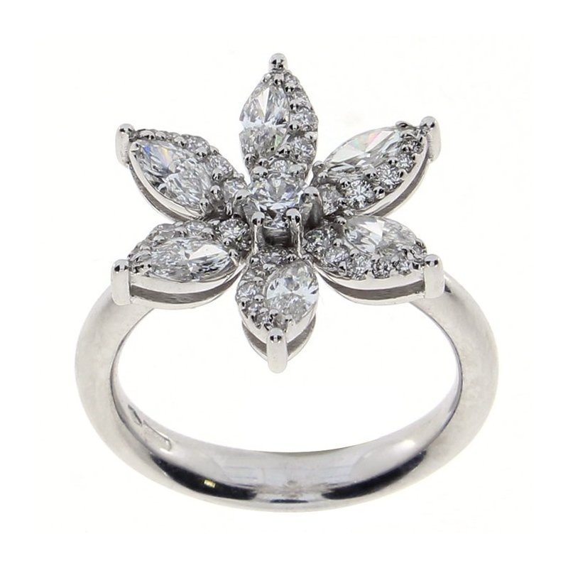 Damiani - Anello Emozioni D - Oro Bianco - Diamante