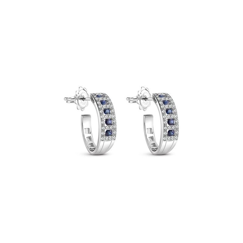 Damiani - Orecchini Belle Epoque - Oro Bianco - Zaffiro