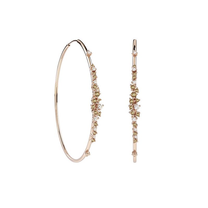 Damiani - Orecchini Mimosa Flexi - Oro Rosa - Diamante