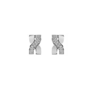 Damiani - Orecchini Abbraccio - Oro Bianco - Diamante