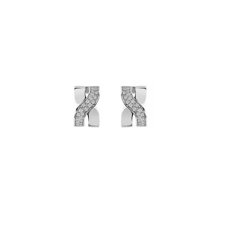 Damiani - Orecchini Abbraccio - Oro Bianco - Diamante