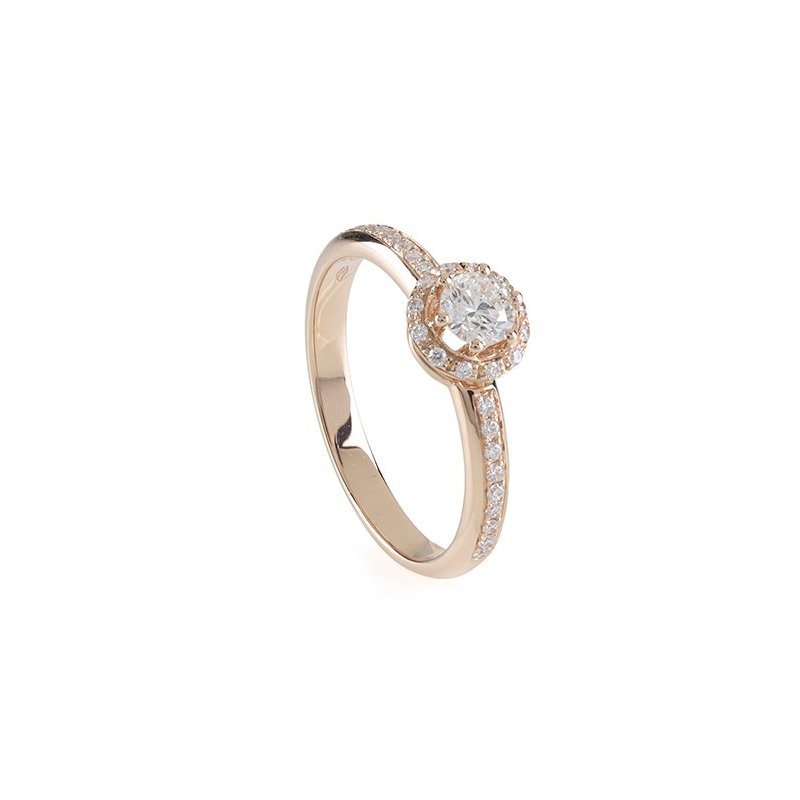 Damiani - Anello Minou Full Pave' - Oro Rosa - Diamante