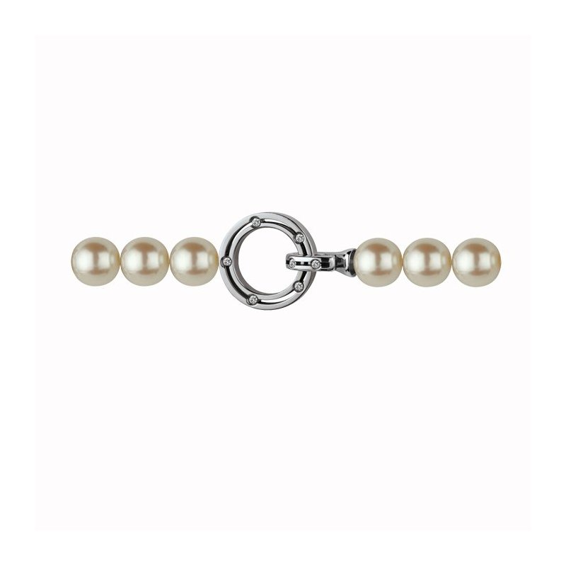 Damiani - Fermaglio Oro Bianco - Diamante Rotondo