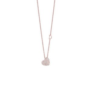 Damiani - Collierino In Oro Rosa - Diamante Rotondo