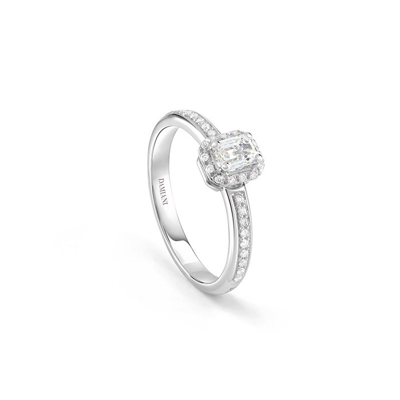 Damiani - Anello Minou Full Pave' - Oro Bianco - Diamante