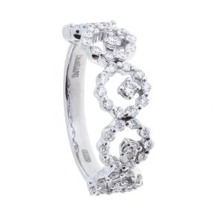 Damiani - Anello Juliette - Oro Bianco - Diamante