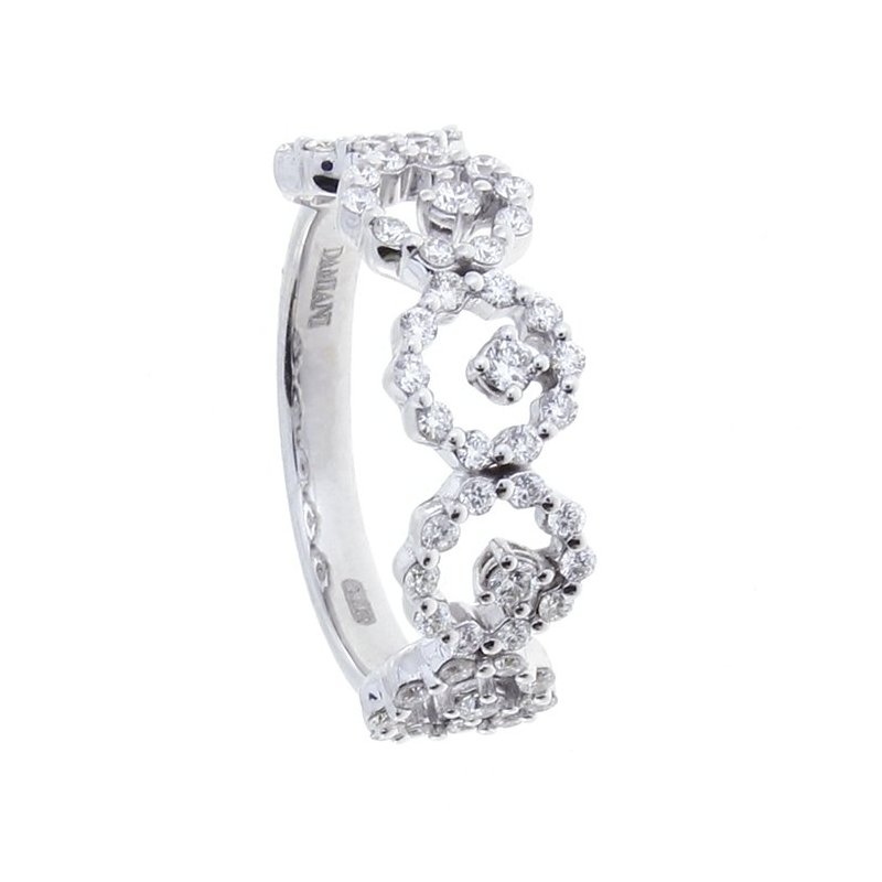 Damiani - Anello Juliette - Oro Bianco - Diamante