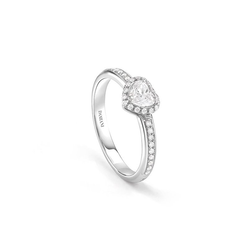 Damiani - Anello Minou Full Pave' - Oro Bianco - Diamante