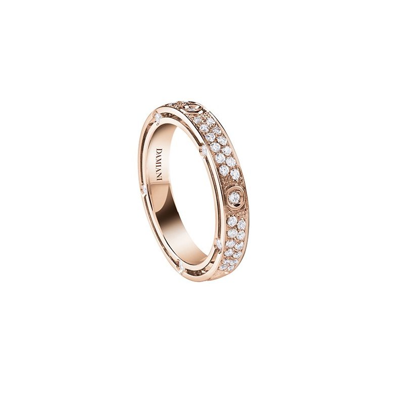 Damiani - Anello D.Side - Oro Rosa - Diamante