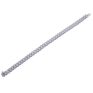 Damiani - Bracciale Gourmette D - Oro Bianco - Diamante