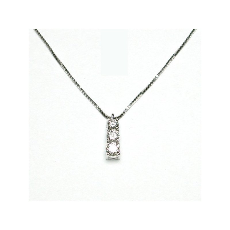 Damiani - Collana Luce D - Oro Bianco - Diamante