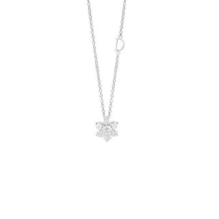 Damiani - Collierino In Oro Bianco - Fiorellino D