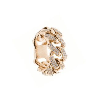 Damiani - Anello Gourmette D - Oro Rosa - Diamante