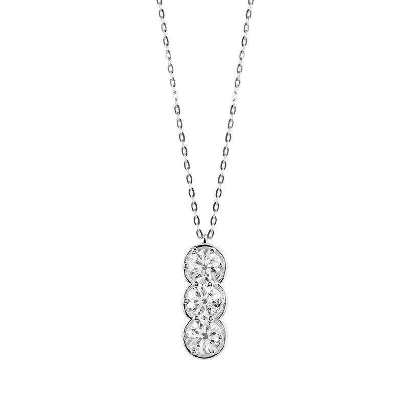 Damiani - Collierino Minou - Oro Bianco - Diamante