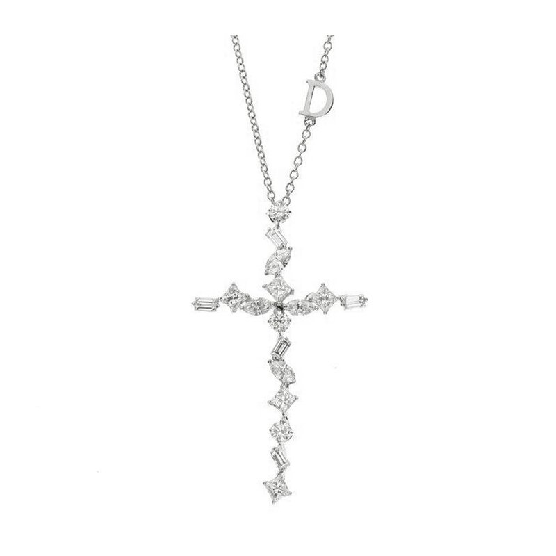 Damiani - Collierino In Oro Bianco - Fantasy Cut