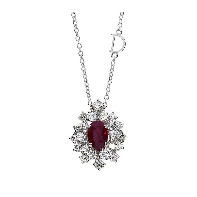 Damiani - Collierino Mimosa - Oro Bianco - Diamante