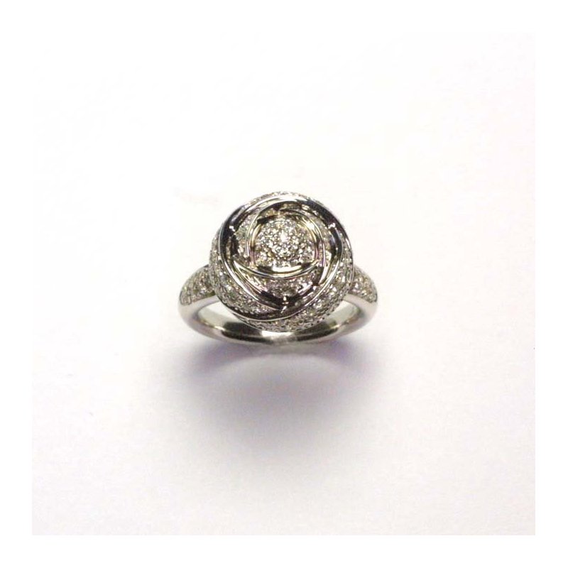 Damiani - Anello Bocciolo - Oro Bianco - Diamante