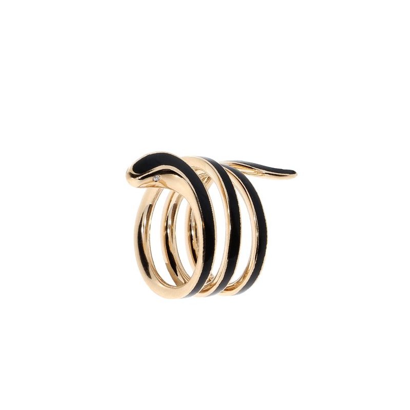 Damiani - Anello Eden - Oro Rosa - Ceramica