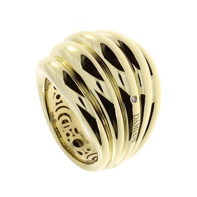 Damiani - Anello Spicchi Luna - Oro Giallo - Diamante
