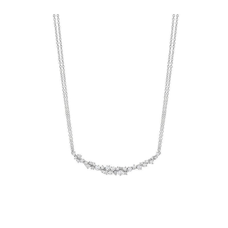 Damiani - Collana Mimosa Flexi - Oro Bianco - Diamante