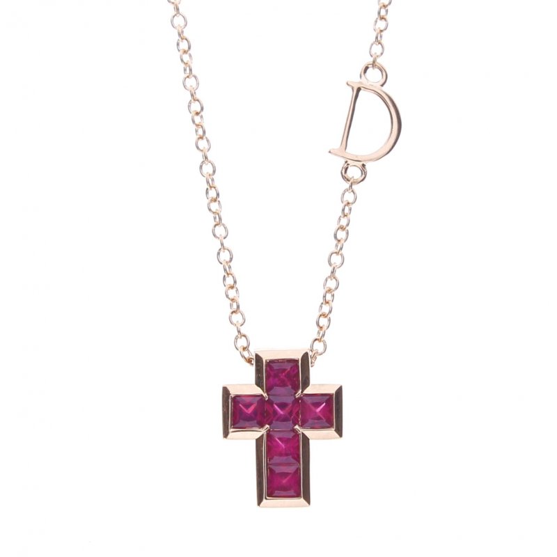 Damiani - Collierino In Oro Rosa - Rubino