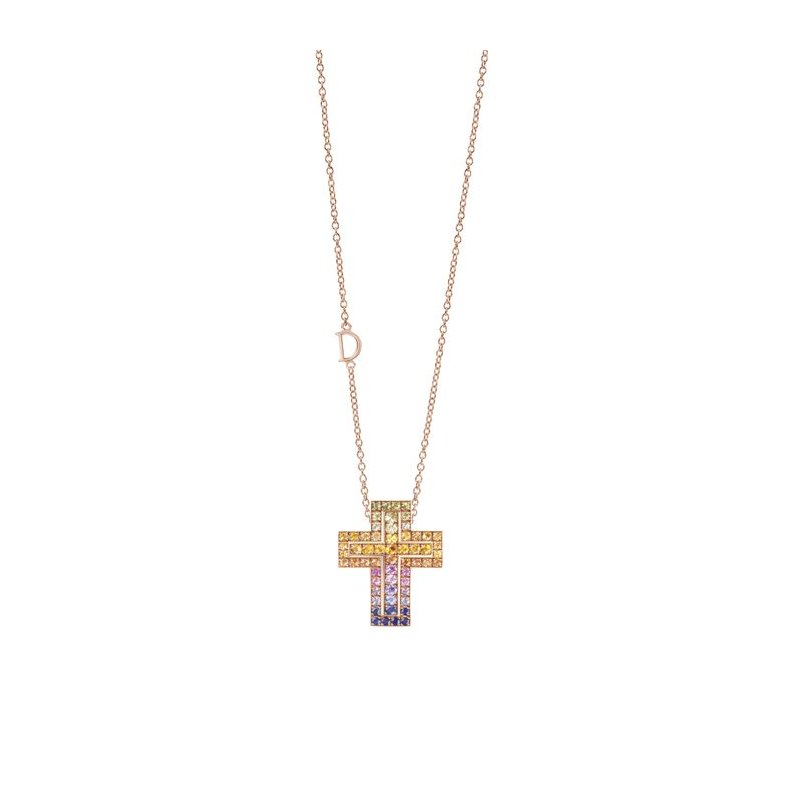 Damiani - Collierino Belle Epoque - Oro Rose - Zaffiro