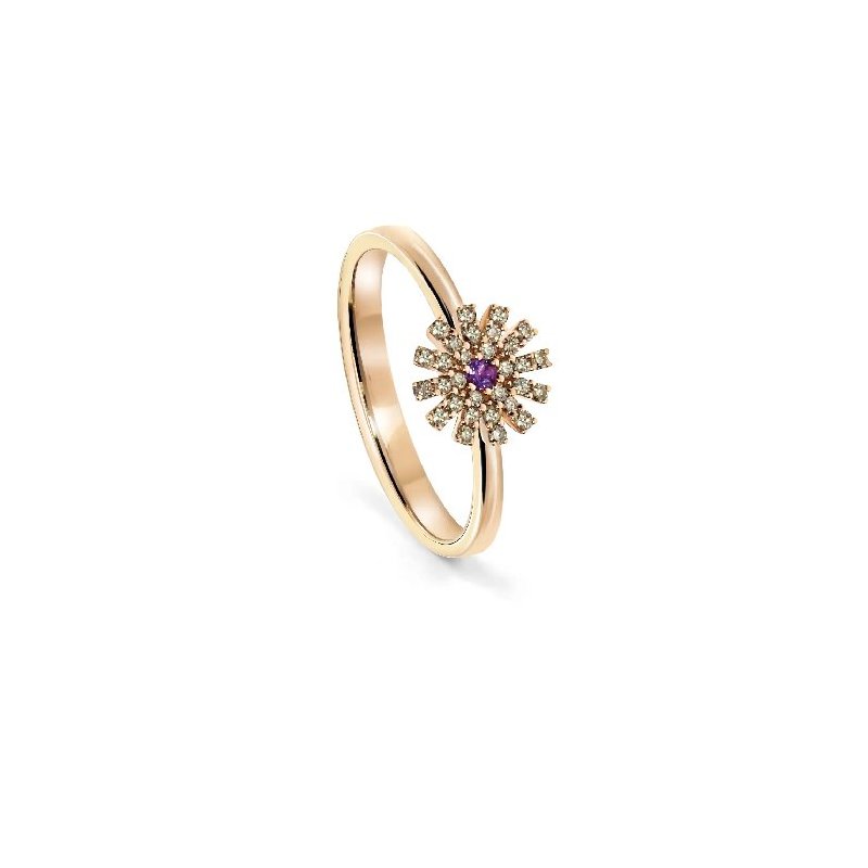 Damiani - Anello Margherita - Oro Rosa - Diamante