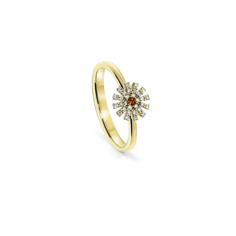 Damiani - Anello Margherita - Oro Giallo - Diamante