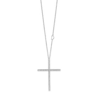 Damiani - Collierino In Oro Bianco - Diamante Rotondo