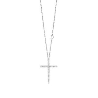 Damiani - Collierino In Oro Bianco - Diamante Rotondo
