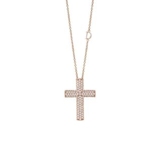 Damiani - Collierino In Oro Rosa - Diamante Rotondo