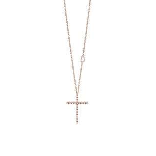 Damiani - Collierino In Oro Rosa - Diamante Rotondo