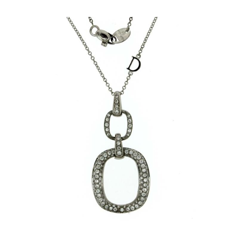 Damiani - Collierino Lace - Oro Bianco - Diamante