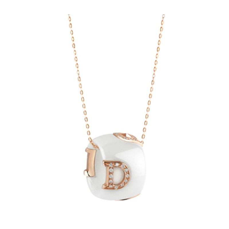 Damiani - Collierino D.Icon - Oro Rosa - Ceramica