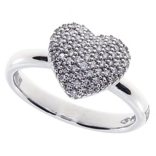 Damiani - Anello In Oro Bianco - Diamante Rotondo