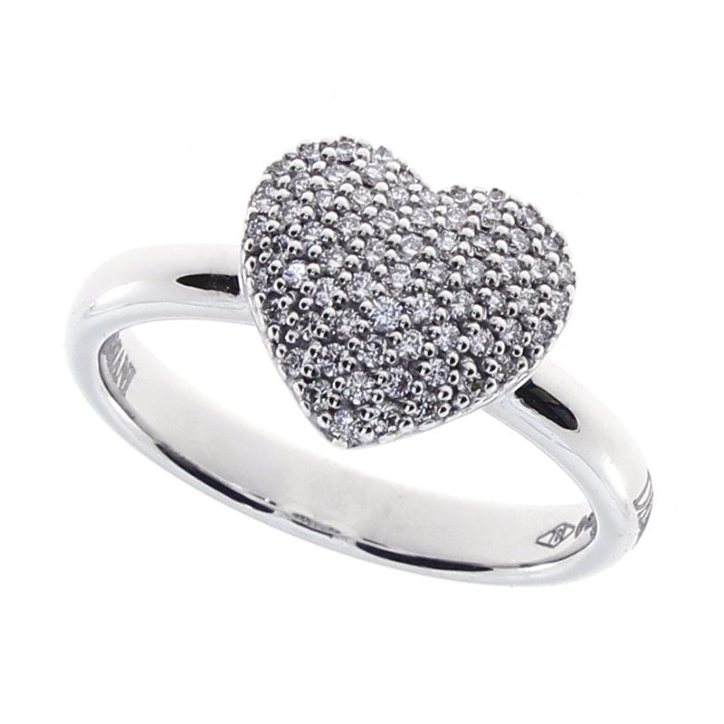 Damiani - Anello In Oro Bianco - Diamante Rotondo