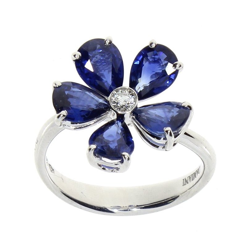 Damiani - Anello Fiorellino - Oro Bianco - Diamante