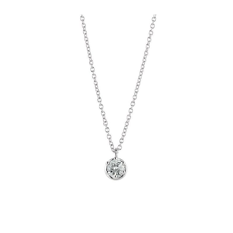 Damiani - Collierino Minou - Oro Bianco - Diamante