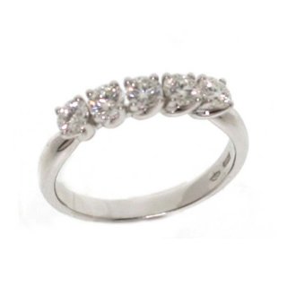 Damiani - Veretta Oro Bianco - Diamante Rotondo