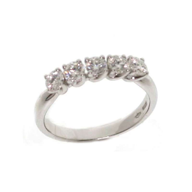 Damiani - Veretta Oro Bianco - Diamante Rotondo