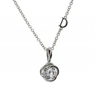 Damiani - Collierino Bocciolo - Oro Bianco - Diamante
