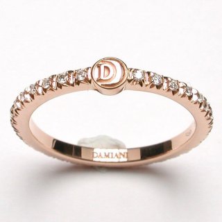 Damiani - Veretta In Oro Rosa - Diamante Rotondo