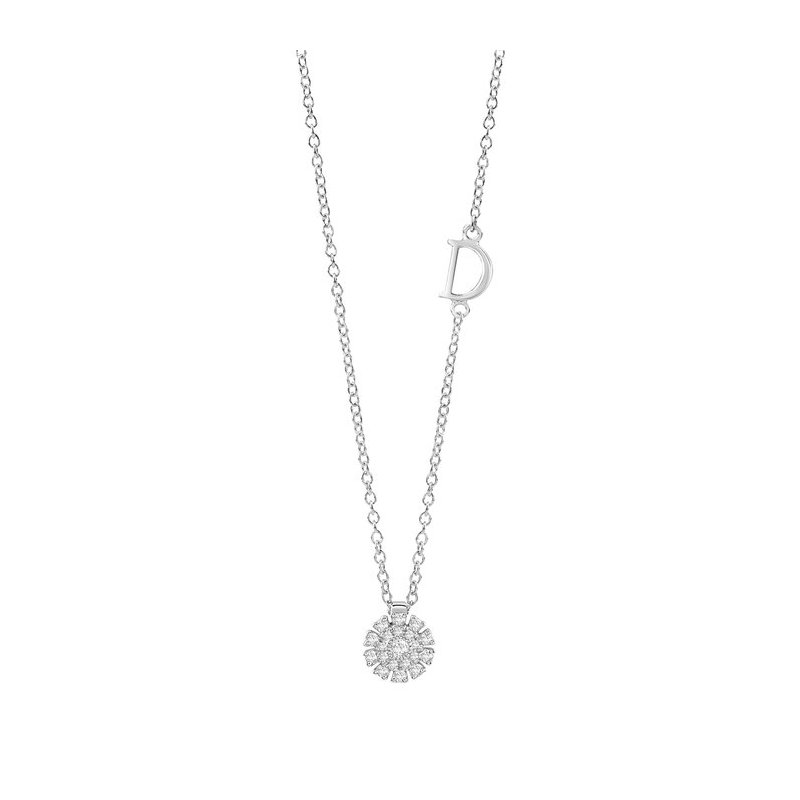 Damiani - Collierino Margherita - Oro Bianco - Diamante